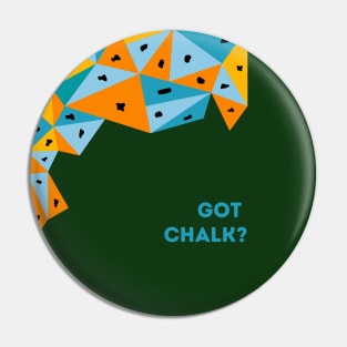 Got Chalk? Bouldering Blue Pin