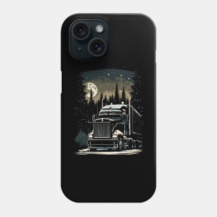 Christmas Cargo: Semi-Truck Gift for Truckers Phone Case