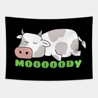 Moody Cow | Cow Pun Tapestry