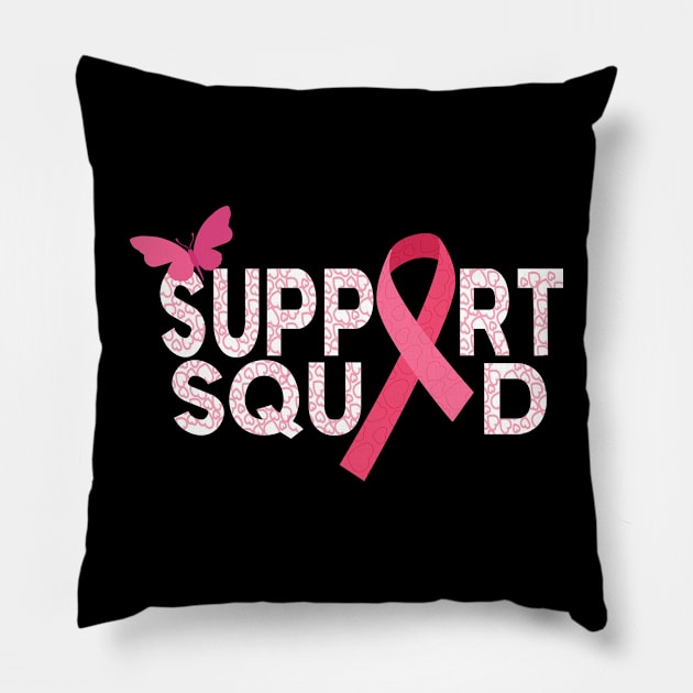 Family Member Breast Cancer Support Pillow by MoodPalace