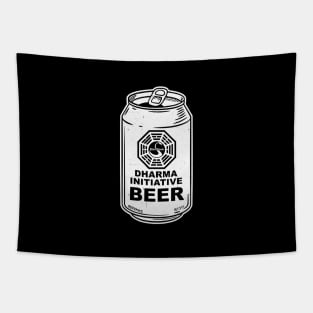 Dharma Initiative Beer - vintage Lost logo Tapestry