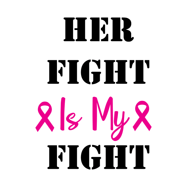 Fight Breast Cancer Awareness Pink Ribbon by macshoptee