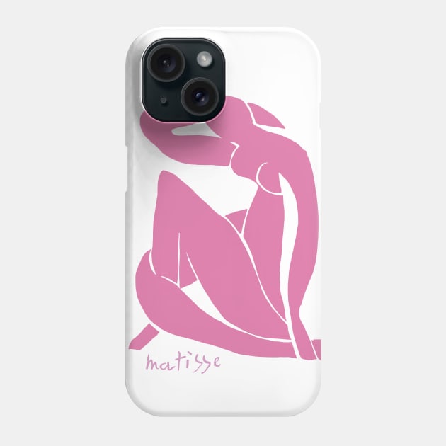 Matisse Nude in Pink Phone Case by Petras