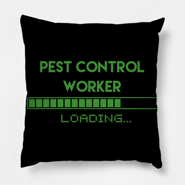 Pest Control Worker Loading Pillow by Grove Designs