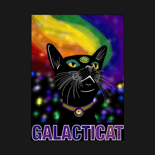 Galacticat 8 by Laurie Rose Art Studio