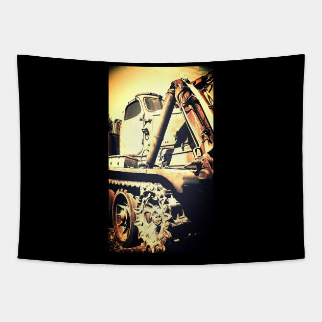 Military car Tapestry by hasztag69