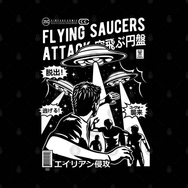 Flying Saucers Attack by CRD Branding