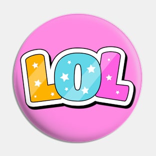 LOL Text Design Pin