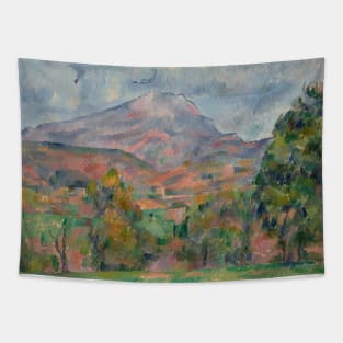 Sainte-Victoire Mountain by Paul Cezanne Tapestry