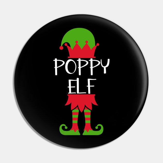 Poppy Elf Matching Family Group Christmas Funny Pin by jkshirts