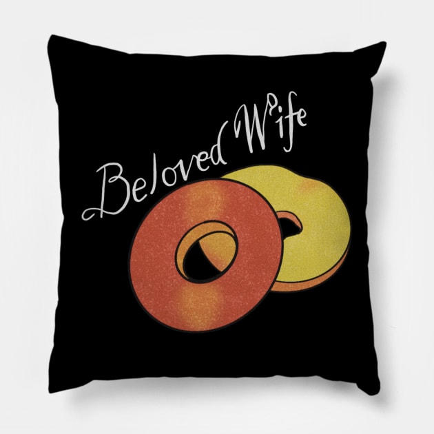 Peach Rings Pillow by strayheartbja