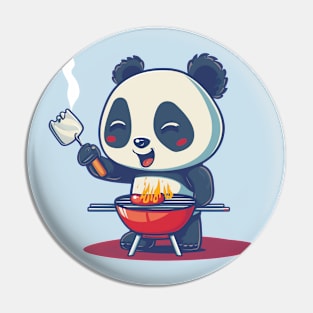 BBQ Panda Likes the Meat Pin