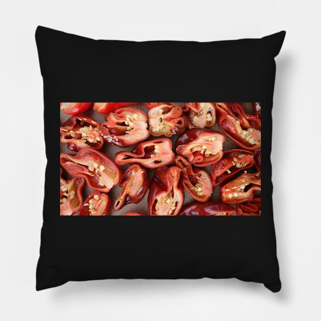 chili peppers Pillow by jomaot