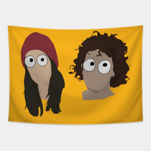 Broad City On Shrooms Tapestry by Hevding