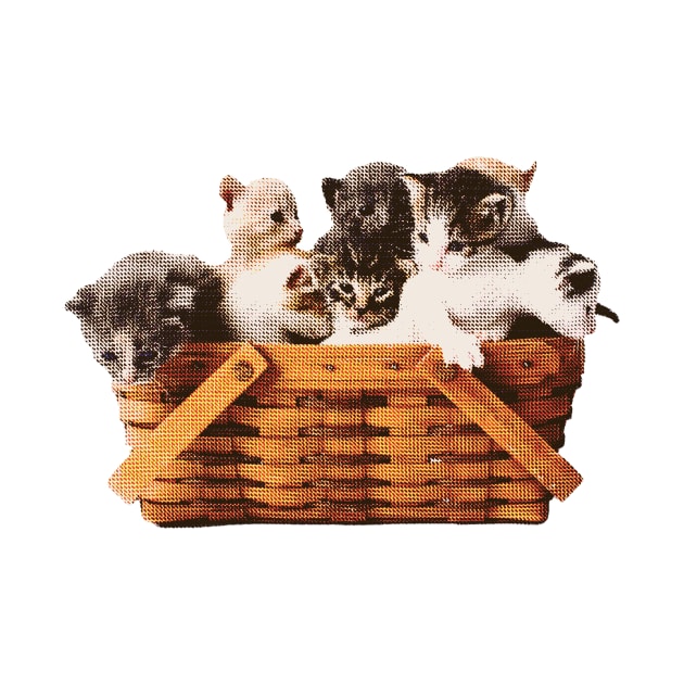 Kittens in a Basket by Asilynn