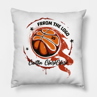 from the logo caitlin clark 22 Pillow