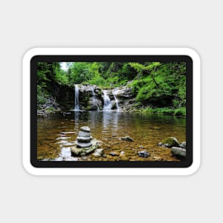 Waterfall In Forest Magnet
