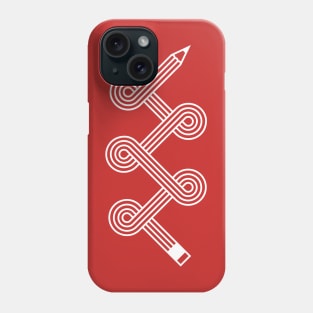 Swirly Pencil Phone Case