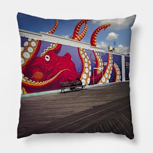 Coney Island Boardwalk Brooklyn NYC Pillow