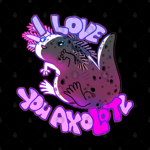 I LOVE YOU AXOLOTL thicc mud puppy t-shirt 2 by Angsty-angst