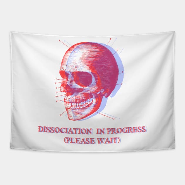 Dissociation in progress (mental health) Tapestry by remerasnerds