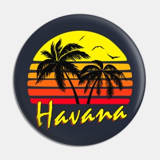 Havana Tropical Sunset Pin