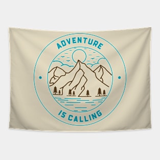 Adventure Is Calling Outdoor Adventure Tapestry