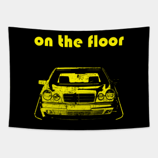 w210 tuning stance on the floor Tapestry