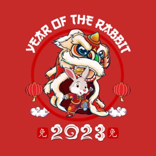 Year Of The Rabbit - Chinese New Year 2023 Lion Dance Zodiac T-Shirt