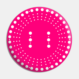 Simplistic Pink/White Spiral Pin