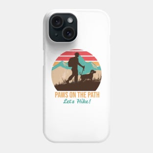 Hiking with a dog Phone Case