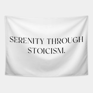 Serenity Through Stoicism Tapestry