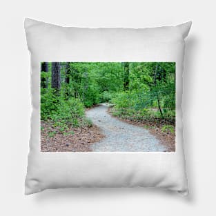 Path Through The Woods Pillow