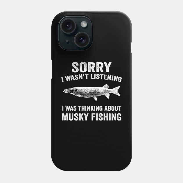 I was thinking about Musky fishing Phone Case by ChrifBouglas