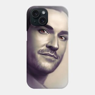 Lucifer Portrait with Red Eyes Phone Case