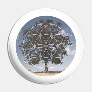 Free Tree Hugs Geometric Photography Pin