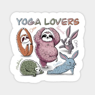 Yoga Lover Animals Magnet