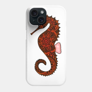 Seahorse (orange) Phone Case