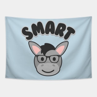 Smart Ass - Cute Kawaii Donkey Pun Tapestry