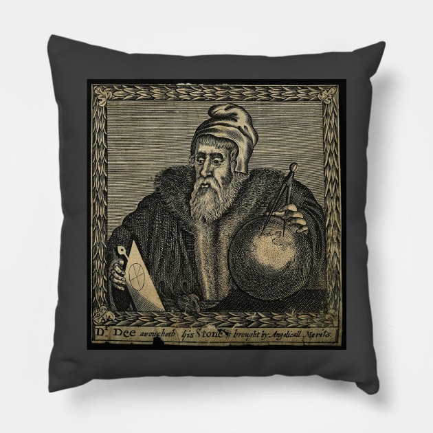 Doctor John Dee Discovers Angels Living Among Us Pillow by Star Scrunch