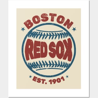 Decoration Poster.Home room art.Interior design.Baseball Red Sox vintage.7387