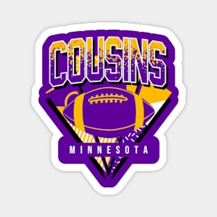 Cousins Retro Minnesota Football Magnet