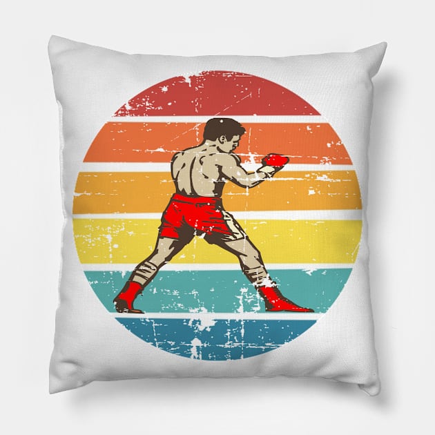 Eat Sleep Boxing Repeat Pillow by SYLPAT