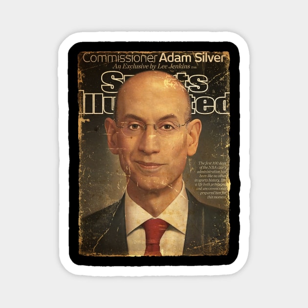 COVER SPORT - SPORT ILLUSTRATED - COMMISSIONER ADAM SILVER Magnet by FALORI