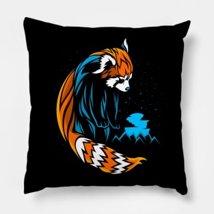 Tribal Red Panda Pillow