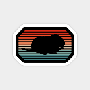 Retro cute degu motif animal welfare cage Magnet