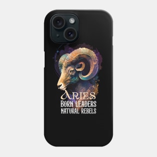 Aries Zodiac Sign Born to be Wild Phone Case