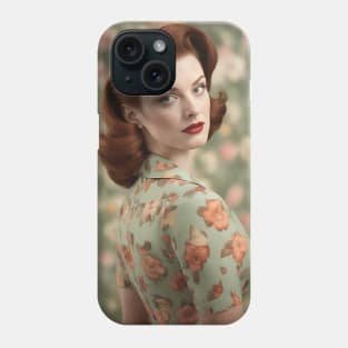 1950s Glam Woman Phone Case