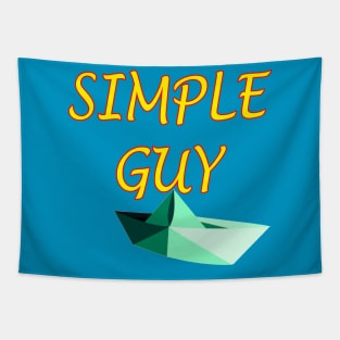 simple guy tee shirt Tapestry