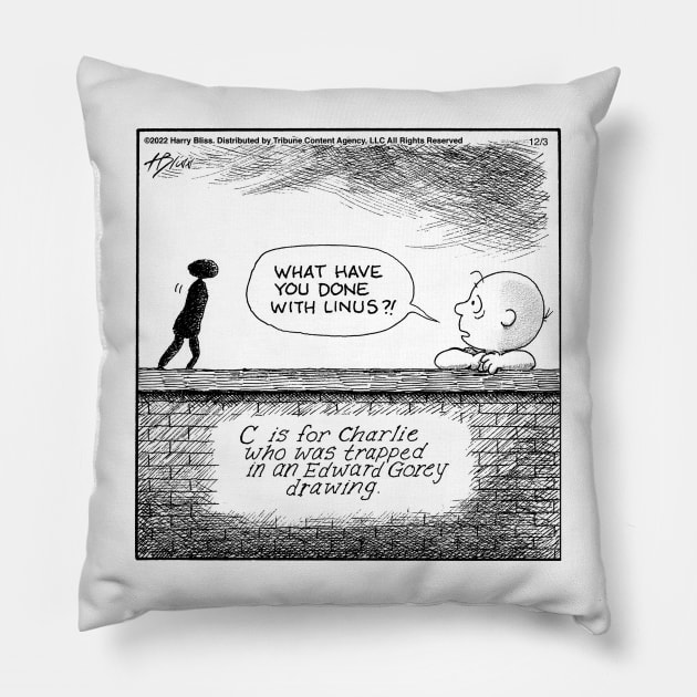 Trapped Charlie Pillow by blisscartoons